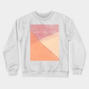 Geometrical minimalistic design in coral colors Crewneck Sweatshirt